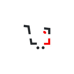 Fototapeta premium logo icon shopping vector icon