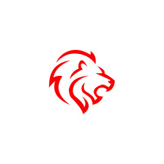 Fototapeta premium logo templet lion vector icon