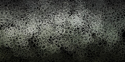 Dark gray vector texture with memphis shapes.