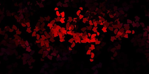 Dark pink vector pattern with abstract shapes.