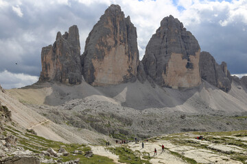 Tre cime di Lavaredo in Dolomites
