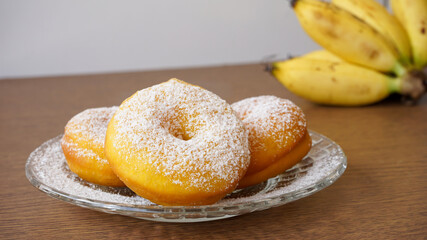 donuts and bananas