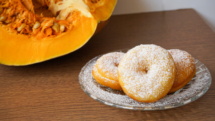 donuts and pumpkin