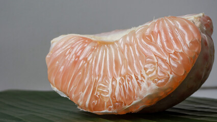 Peeled grapefruit