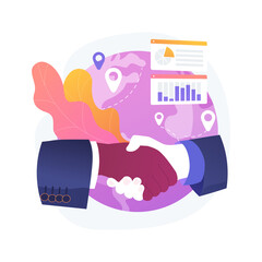 Chatbot customer service abstract concept vector illustration. Customer service bot, AI in retail, e-commerce chatbot, self-service experience, online client support, web chat abstract metaphor.