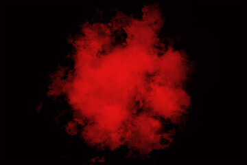 Red powder abstract 