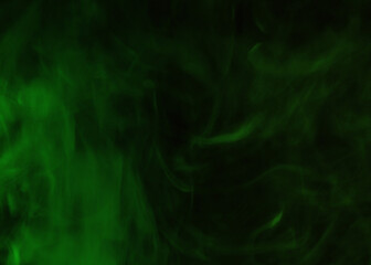Green smoke abstract