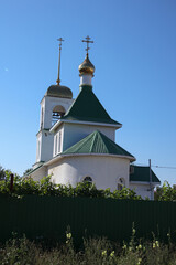 Church domes against the sky