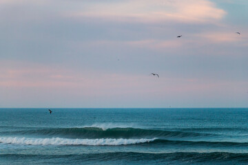 Big Waves Breaks in Northern California near San Francisco