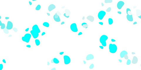 Light blue, green vector template with abstract forms.