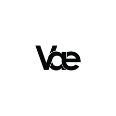 vae letter original monogram logo design