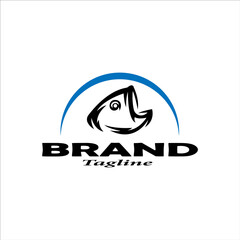 Fish abstract icon design logo template Company creative design