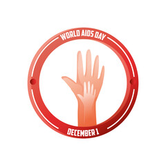 world aids day, hands together banner campaign