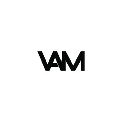 Fototapeta premium vam letter original monogram logo design
