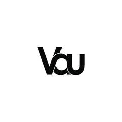 vau letter original monogram logo design