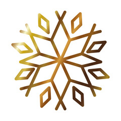 snowflake decoration icon, gradient style