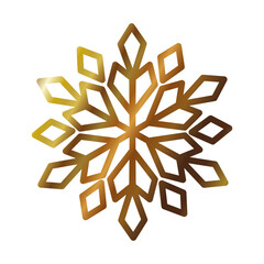 decorative beautiful snowflake icon, gradient style