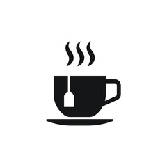 Tea cup icon design isolated on white background