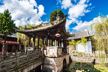 Wenlong Pavilion in Wenchang Palace, Weibao Mountain, Dali, Yunnan, China