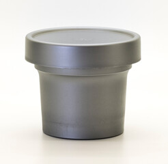 Packaging used in the cosmetic industry on a white background for the design part.