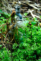 老朽化した水道栓