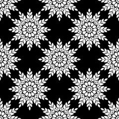 black and white seamless pattern