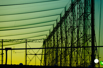 ゴルフ練習場のネット