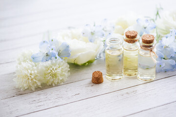 アロマオイルやフラワーエッセンスのイメージ素材