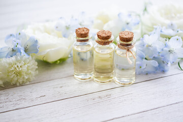 アロマオイルやフラワーエッセンスのイメージ素材