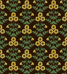 seamless pattern with leaves