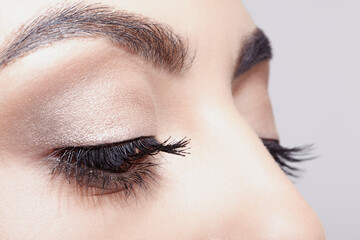 Woman eye make-up