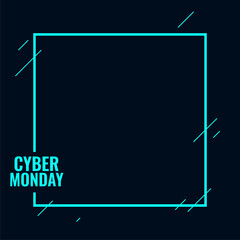Stylish cyber monday tech background for discount