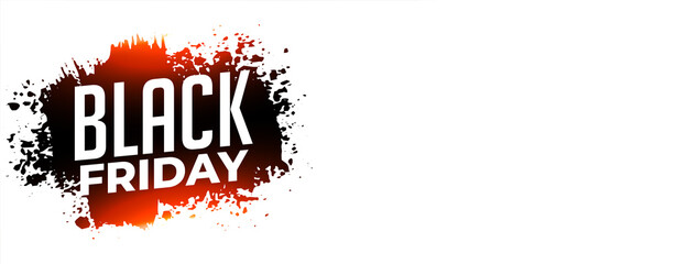 Black friday sale banner with text space