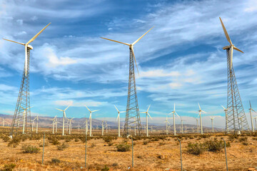 Palm Springs Windmills for wind power.