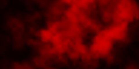 Naklejka premium Dark Red vector pattern with clouds.