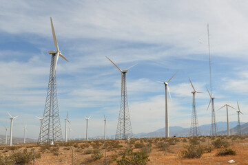 Palm Springs Windmills for wind power.