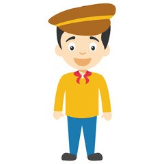 
Cartoon or animated boy character 
