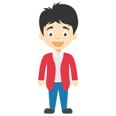 
Cartoon or animated boy character 
