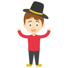 
Cartoon or animated boy character 
