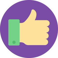 
Thumbs up, a universal sign language of appreciation

