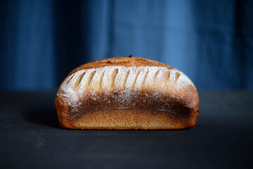 The home-baked rye bread is fresh.