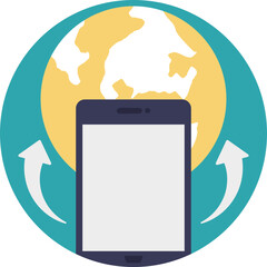 
Mobile internet refers to access to the internet via a cellular phone service 
