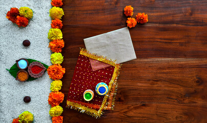 Diwali Decoration with a Greeting Card