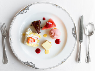 デザートの盛り合わせ