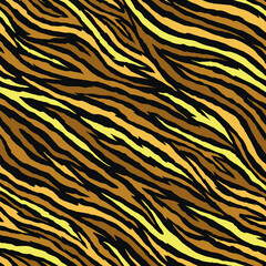 Gold zebra seamless pattern. Animal skin vector illustration pattern for surface, t shirt design, print, poster, icon, web, graphic designs. 