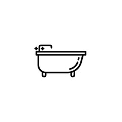 bathtub icon vector