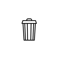 trash can icon vector