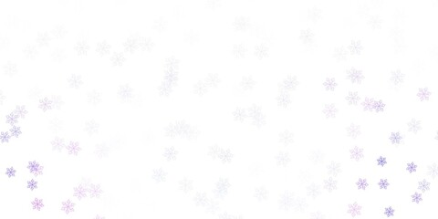 Light purple vector doodle background with flowers.
