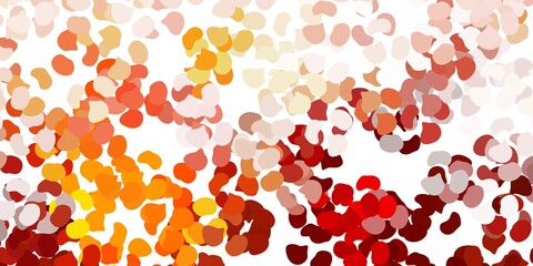 Light orange vector background with random forms.