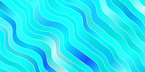 Light Blue, Green vector texture with curves.
